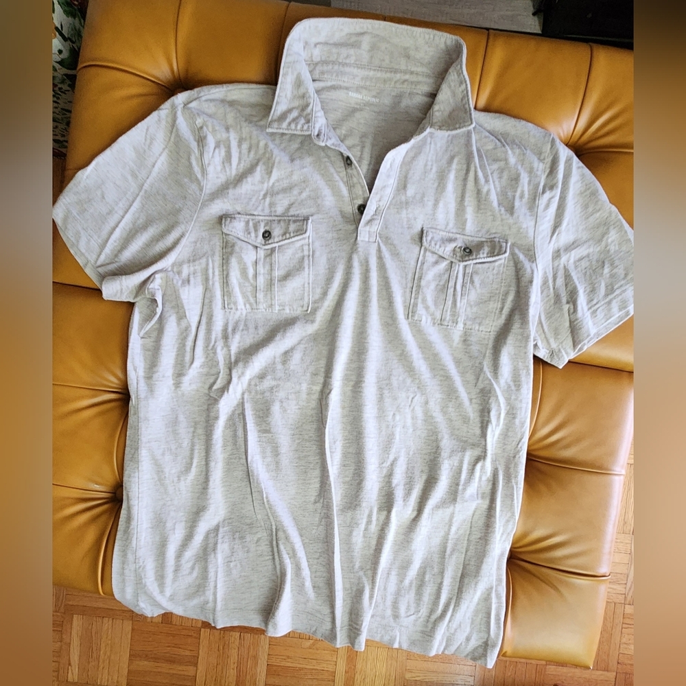 Banana Republic Polo Shirt with Pockets, men's size XL